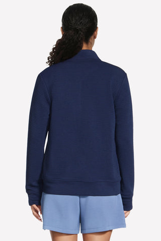 Blaue Jacke mit Reißverschluss Skechers GO WALK Everywhere Jacket