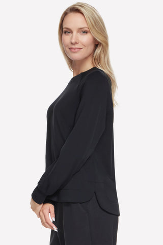 Schwarzer Skechers Cozy Luxe Crewneck Pullover