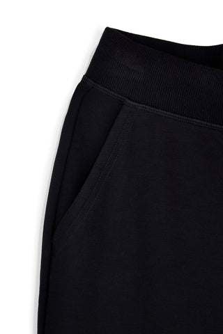 Schwarze Sweat Pants mit Kordelzug und Bündchen Skechers W03PT49