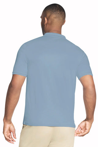 Hellblaues atmungsaktives Skechers Off Duty Poloshirt