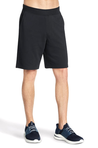 Schwarze Shorts mit Kordelzug Skechers Explorer 9 Inch Short