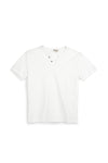 T-shirt bianca con bottoni Sevenoaks NBY1343