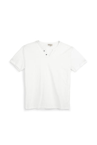 Weißes T-Shirt mit Knöpfen Sevenoaks NBY1343