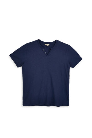 Blaues T-Shirt mit Knöpfen Sevenoaks NBY1343