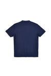 Sevenoaks NBY1443 blau Rundhalsausschnitt Knopf-T-Shirt
