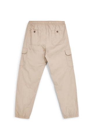 Beige Hose mit Cargotaschen und Kordelzug Sevenoaks NBY006