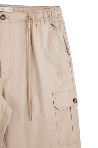 Beige Hose mit Cargotaschen und Kordelzug Sevenoaks NBY006