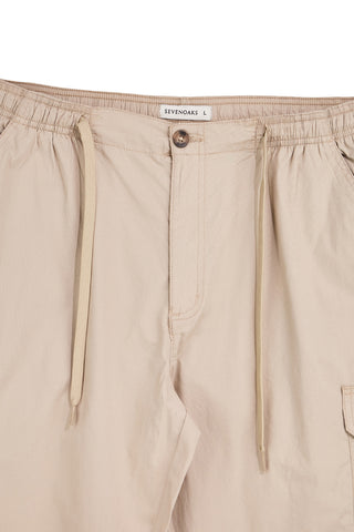 Beige Hose mit Cargotaschen und Kordelzug Sevenoaks NBY006