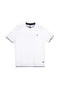 T-shirt bianca con profili a contrasto in cotone Us golf TS1053