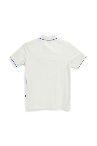 Graues Poloshirt mit kontrastierenden Paspeln und gesticktem Logo Us golf PO2002