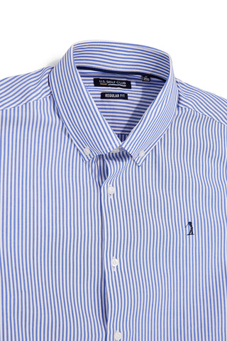 Camicia Azzurra a righe Us golf CA2605