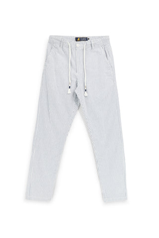 Pantaloni bianco azzurro a righe U.s.grand polo US61104M