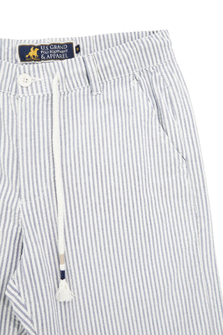 Blau-weiß gestreifte Hose U.s.grand polo US61104M