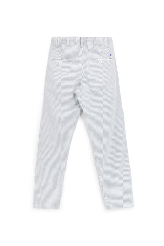 Blau-weiß gestreifte Hose U.s.grand polo US61104M