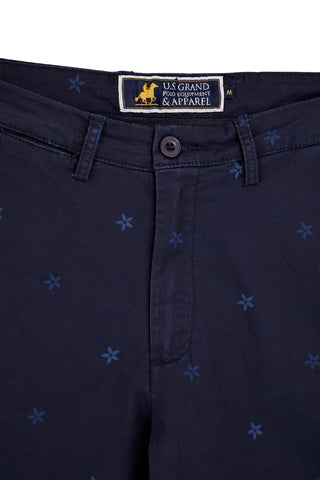 Bermuda blu con fantasia micro stelle U.s.grand polo US61050M