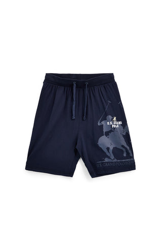 Bermuda blu in cotone U.s.grand polo US61712M