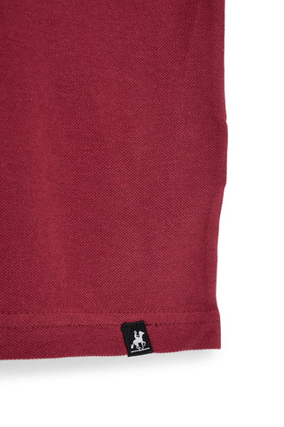T-shirt rossa con logo ricamato U.s. grand polo USSS629M