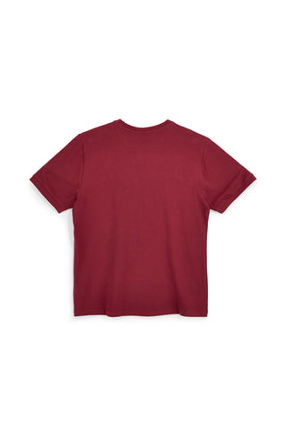 T-shirt rossa con logo ricamato U.s. grand polo USSS629M