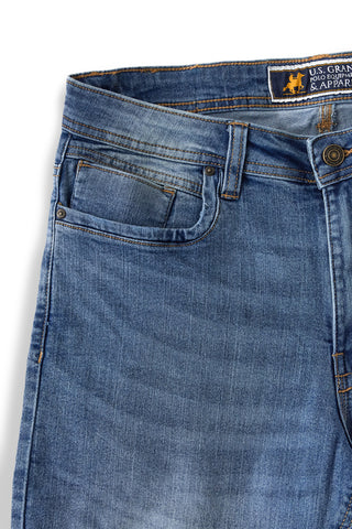 Blaue Denim Bermuda Shorts U.s.grand polo US61013M