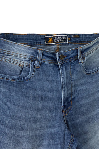 Blaue Denim Bermuda Shorts U.s.grand polo US61013M