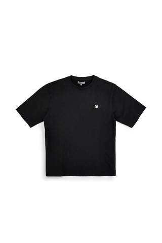 Schwarzes Baumwoll-T-Shirt mit Boardman Alpha Grafikdruck pt-m-t-9074