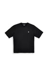 Schwarzes Baumwoll-T-Shirt mit Boardman Alpha Grafikdruck pt-m-t-9074