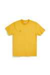 Gelbes Baumwoll-T-Shirt mit Pittarello Tierra-Logo pt-m-9067