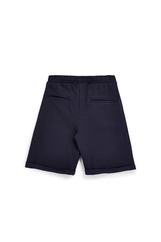 Bermuda blu tessuto in morbida maglia piqué con coulisse Pittarello Tierra pt-m-t-9076