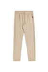 Pantaloni beige tessuto in morbida maglia piqué tasche laterali Pittarello tierra PT-M-T-9077