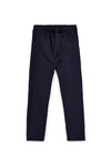 Pantaloni blu tessuto in morbida maglia piqué tinta unita Pittarello tierra PT-M-T-9078