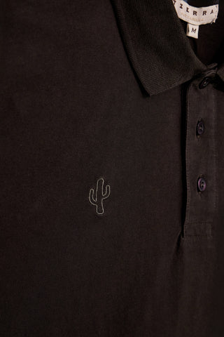 Polo marrone maniche corte colletto bottoni Pittarello tierra PT-M-T-9079