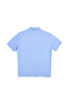 Pittarello tierra PT-M-T-9080 kurzärmeliges blaues Poloshirt mit Knopfkragen