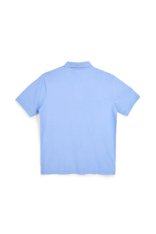Pittarello tierra PT-M-T-9080 kurzärmeliges blaues Poloshirt mit Knopfkragen