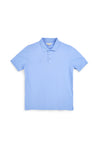 Pittarello tierra PT-M-T-9080 kurzärmeliges blaues Poloshirt mit Knopfkragen