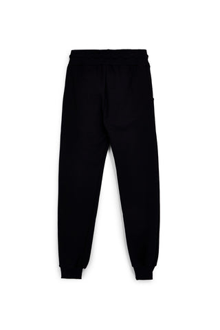 Pantaloni tuta jogging neri con coulisse e logo Abarth AH001PA