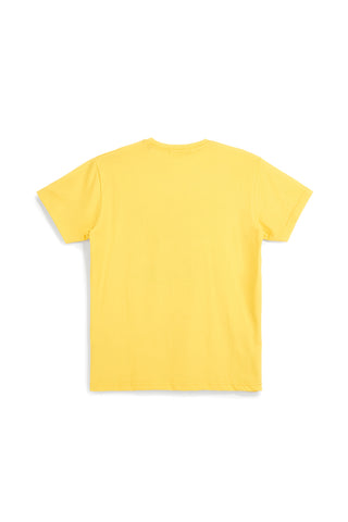 Gelbes Baumwoll-T-Shirt mit Brustaufdruck Abarth AH011TE