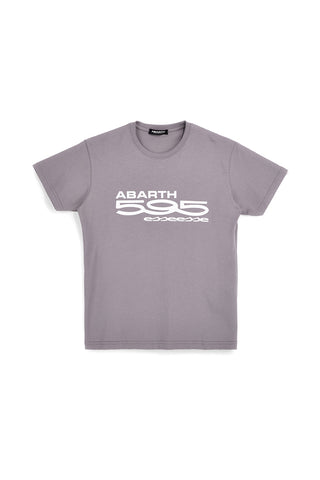 T-shirt grigia con stampa logo Abarth AH24SS102