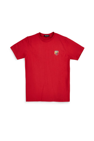 T-shirt rossa in cotone made in Italy Abarth 01