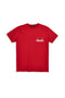 T-shirt rossa con stampa logo Abarth AH017TE