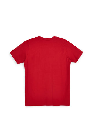T-shirt rossa con stampa logo Abarth AH017TE