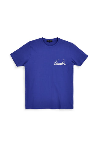 T-shirt royal con stampa logo Abarth AH017TE