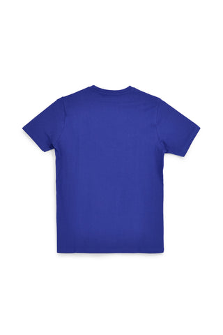 T-shirt royal con stampa logo Abarth AH017TE