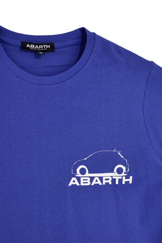 T-shirt royal con stampa logo Abarth AH017TE