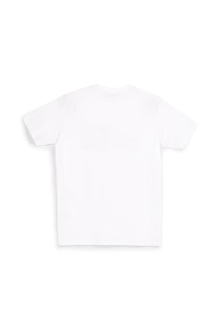 T-shirt bianca con stampa frontale Abarth AH003TE