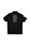 Schwarzes Kurzarm-Poloshirt Abarth AH24SS152