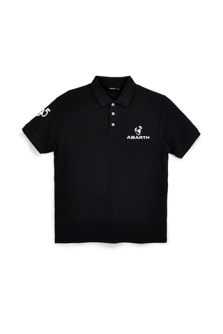 Schwarzes Kurzarm-Poloshirt Abarth AH24SS152