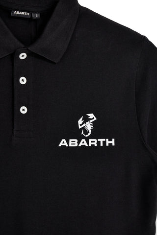 Schwarzes Kurzarm-Poloshirt Abarth AH24SS152