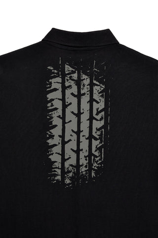 Schwarzes Kurzarm-Poloshirt Abarth AH24SS152