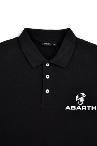 Schwarzes Kurzarm-Poloshirt Abarth AH24SS152