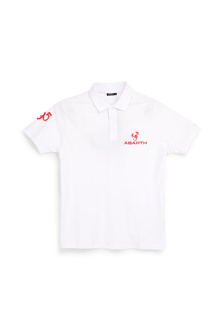 Polo bianca in cotone Abarth AH24SS152